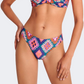 Blu 4U Diamond Frame Hipster Swimwear Bikini Brief Women Beach Slip Pink