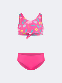 Top Ten Colorful Kids-Girls Beach Bikini Set Dark Pink