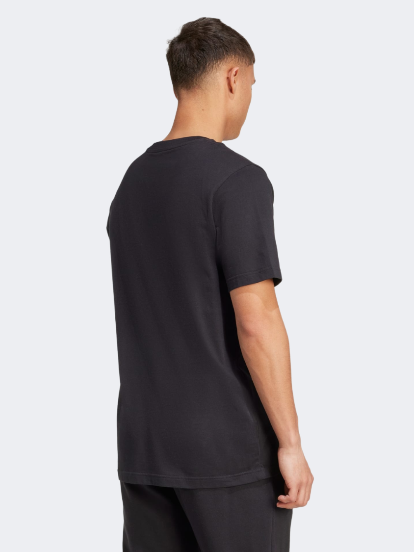 Adidas Camo Logo Graphic Men Sportswear T-Shirt Black