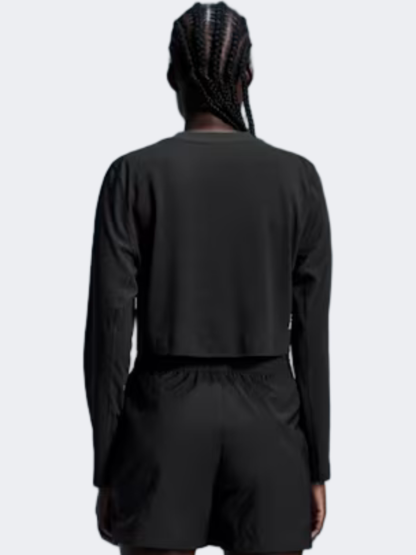 On Train Long-T Crop Women Training Long Sleeve Black