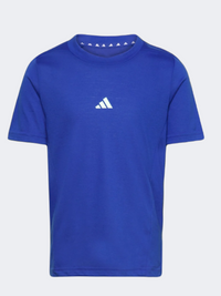 Adidas D4T Boys Training T-Shirt Blue/Silver