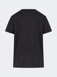 Oil And Gaz Casual Kids Lifestyle Round Neck T-Shirt  Black