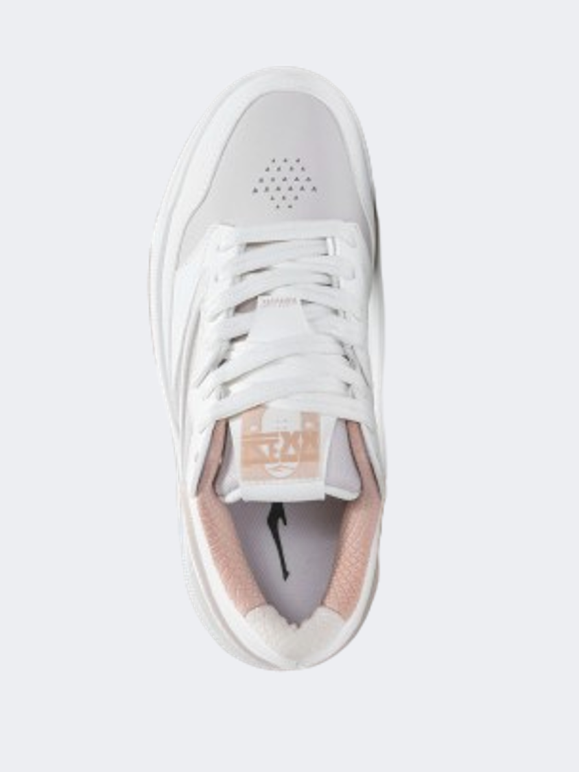 Erke Skateboard Women Lifestyle Shoes White/Grey/Flaxen