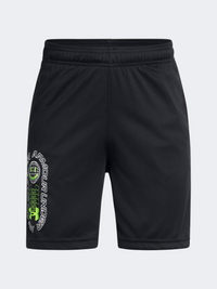 Under Armour Tech Summer Boys Training Short Black/Cyber Green