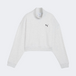 Puma Wardrobe Essential Go Together Girls Lifestyle Sweatshirt Alpine Snow/Melange