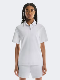 On Courtside Women Tennis Polo Short Sleeve White