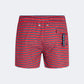 Pier St Barth Catamaran Men Beach Swim Short Navy/Red