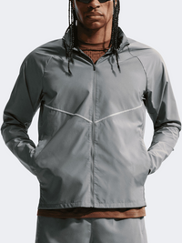 Nike Df Miler Repel Uv Men Running Jacket Smoke Grey