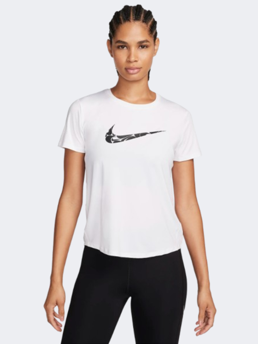 Nike One Swoosh Hbr Women Running T-Shirt White/Black