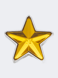 Crocs Orange And Silver Gem Star Unisex Lifestyle Jibbitz Charm