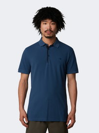 The North Face Premium Slim Men Lifestyle Polo Short Sleeve Shady Blue