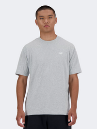 New Balance Essentials Cotton Men Lifestyle T-Shirt Athletic Grey