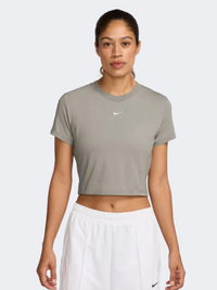 Nike Sportswear Chill Knit Women Lifestyle T-Shirt College Grey/Sail