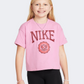 Nike Sportswear Graphic Star Girls Lifestyle T-Shirt Magic Flamingo