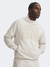Under Armour Rival Lightweight Graphic Men Lifestyle Hoody Summit White/Khaki