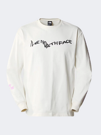 The North Face Nse Graphic Men Lifestyle Long Sleeve White Dune