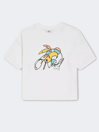 Oneill Addy Girls Beach T-Shirt Snow White