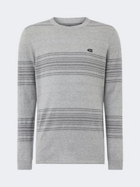 Oneill Stripe Men Lifestyle Sweatshirt Silver Melee