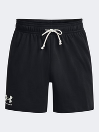 Under Armour Rival Terry 6 Inch Men Lifestyle Short Black/Onyx White