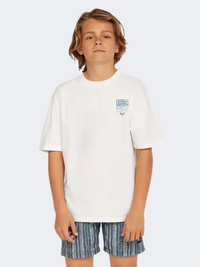 Oneill Back Print Boys Lifestyle T-Shirt Snow White