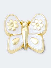Crocs Gold Pearlized Butterfly Unisex Lifestyle Jibbitz Charm