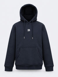 Oil & Gaz Brushed Kids Lifestyle Hoodie Wth Pocket Navy