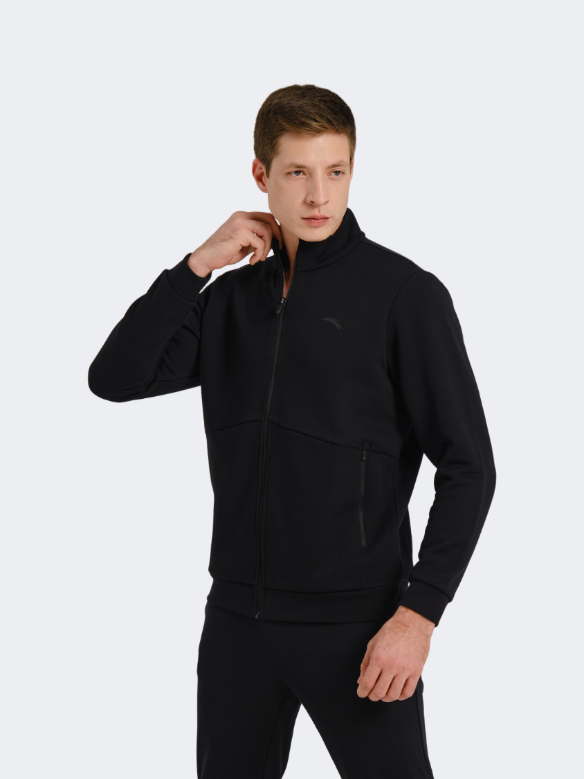 Anta Essential Knit Men Training Track Top Black