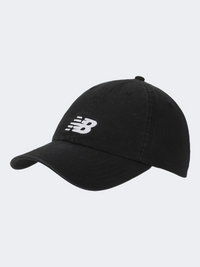 New Balance 6 Panel Chain Stitch Logo Unisex Lifestyle Cap Black