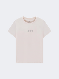 Erke Crew Women Training T-Shirt Seashell Pink