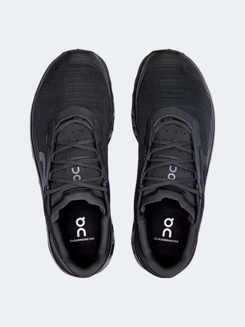 On Cloudmonster Void Men Running Sneakers Black