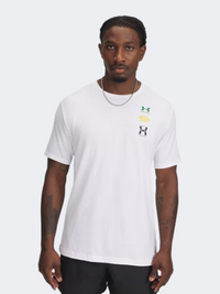 Under Armour Evol Logo Men Lifestyle T-Shirt White/Midnight Navy