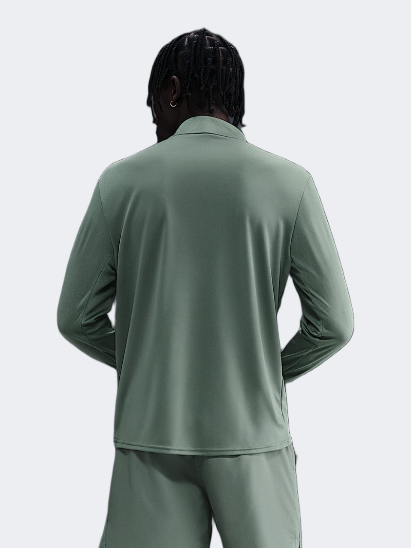 Nike Pacer Dri-Fit 1/2-Zip Men Running Long Sleeve Clay Green