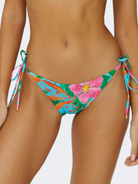 Pq Swim Zinnia Embroidered Tie Women Beach Slip Multicolor