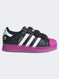 Adidas Superstar Led Light Ps-Girls Originals Shoes Black/Purple/White