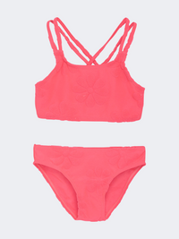 Color Kids Girls Beach Bikini Set Pink