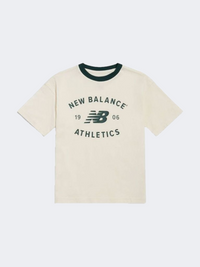 New Balance Athletics Varsity Graphic Little-Girls Lifestyle T-Shirt Angora