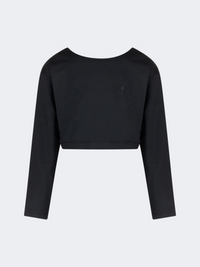 Oil&Gaz Criss-Cross Kids-Girls Lifestyle Crop Top Black