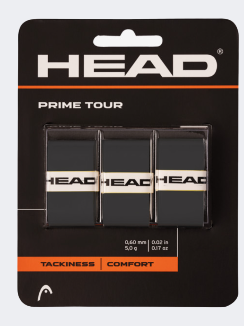 Head Prime Tour 3 Pcs Pack Tennis Grip Black