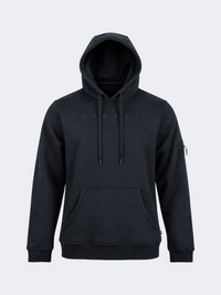 Oil & Gaz Brushed Unisex Lifestyle Printed Hoodie Black