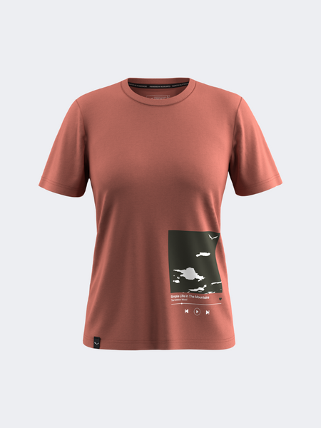 Salewa Eagle Cover Women Hiking T-Shirt Etruscan Red