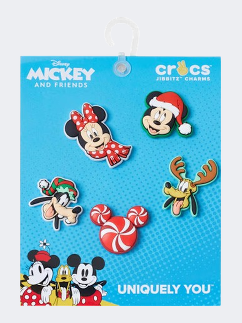 Crocs Mickey Xmas 5 Pack Unisex Lifestyle Pins Multicolor