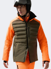 Fire and Ice Ivo Men Skiing Jacket Olive/Orange