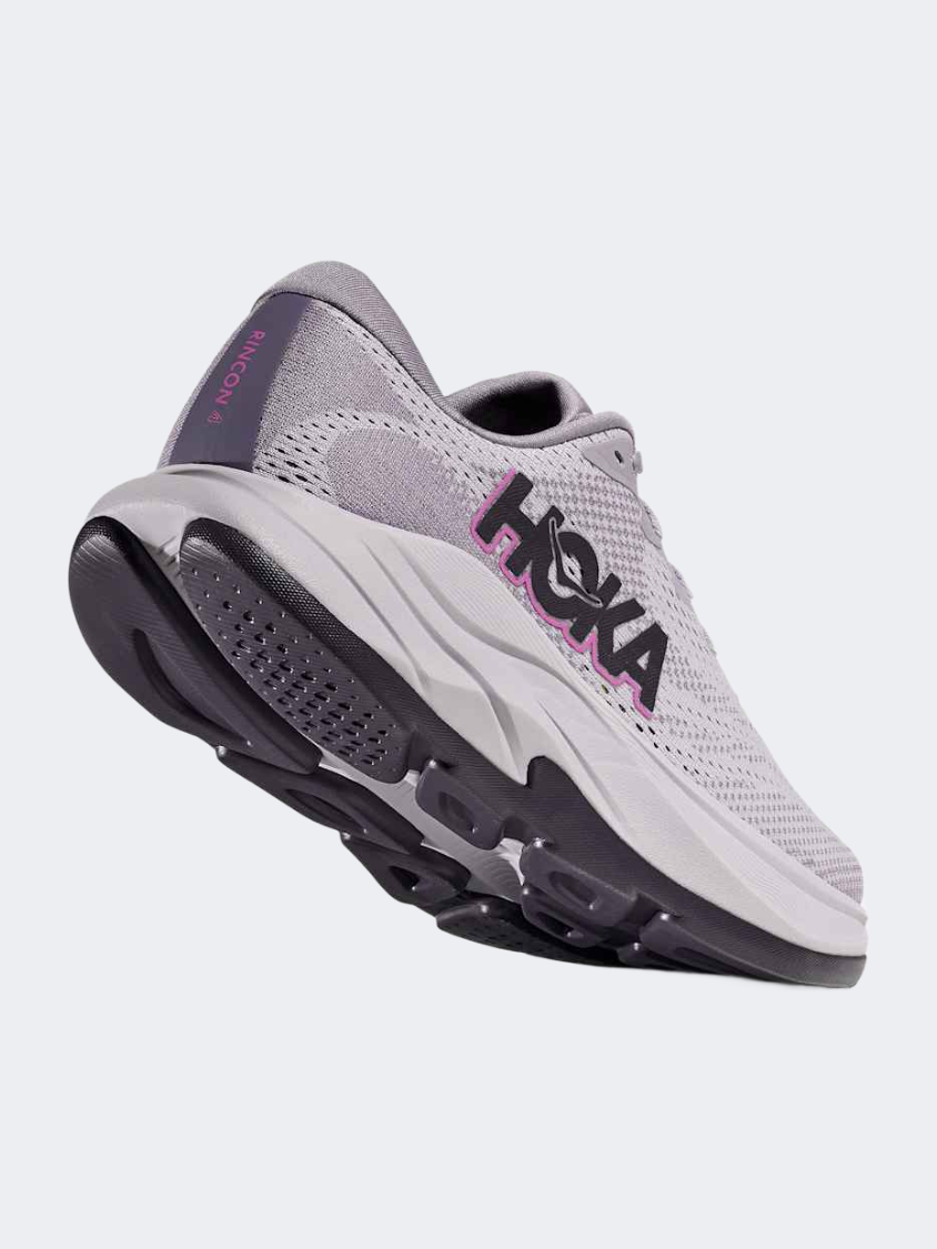 Hoka Rincon 4 Women Running Shoes Grey Skies