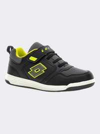Lotto Ace Amf Ps-Boys Lifestyle Shoes Black/Yellow