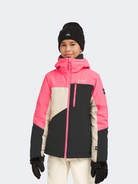 ONeill Cruz 3 Snow Girls Skiing Jacket Blackout/Pink