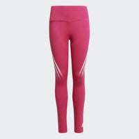 Adidas Believe This Aeroready 3-Stripes High-Rise Stretch Gs-Girls Training Tight Pink/White