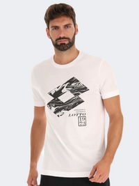 Lotto Tea Losanga V Men Lifestyle T-Shirt Bright White