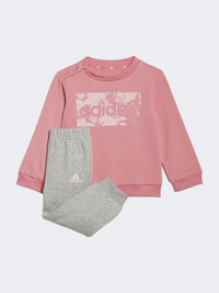 Adidas Lin French Terry Infant-Unisex Lifestyle Suit Rose Tone/Clear Pink