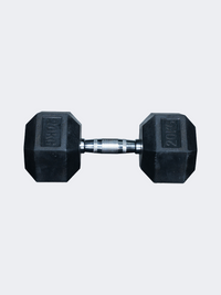 Irm-Fitness Factory Hex Rubber Dumbbell 20 Kg Fitness Weights Black