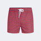 Pier St Barth Catamaran Men Beach Swim Short Navy/Red